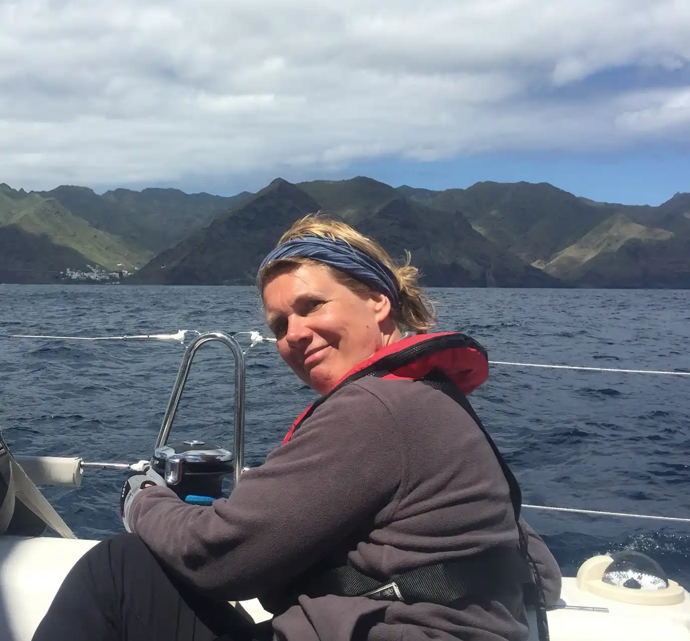 Thomas de Vries, sailing course student